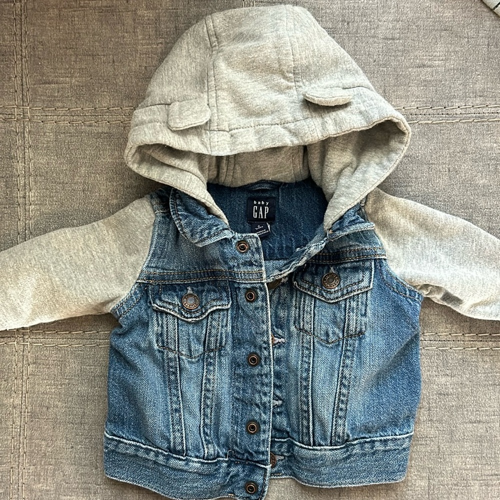 Baby Gap Denim/Sweat Jacket (0-6 months)